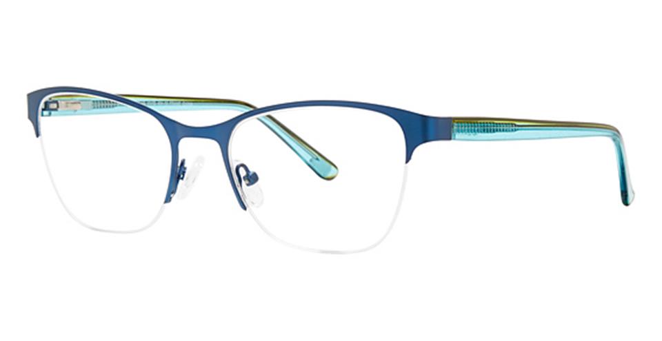 Vivid 404 Matt Blue optical frame for prescription eyeglasses or blue light glasses