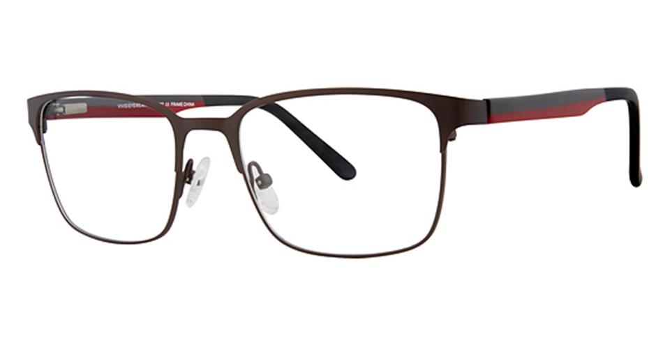 Vivid 397 Matt Gunmetal optical frame for prescription eyeglasses or blue light glasses