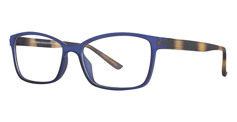 Vivid 242 Matt Crystal Navy Blue/Matt Tortoise frame for prescription eyeglasses or blue light glasses