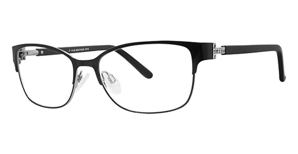 Vivid Boutique 5018 Dark Black optical frame for prescription eyeglasses or blue light glasses