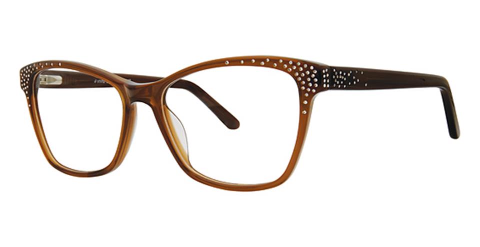 Vivid Boutique 4042 Dark Brown optical frame for prescription eyeglasses or blue light glasses