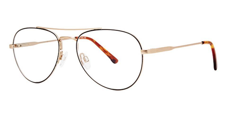 Vivid 402 black/gold optical frame for prescription eyeglasses or blue light glasses