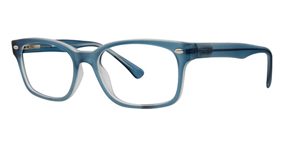 Metro 32 Blue Matt Crystal lace optical frame for prescription eyeglasses or blue light glasses.