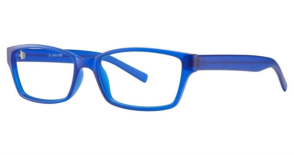 Blue Light Block Eyeglasses - SOHO 1020 Matt Blue