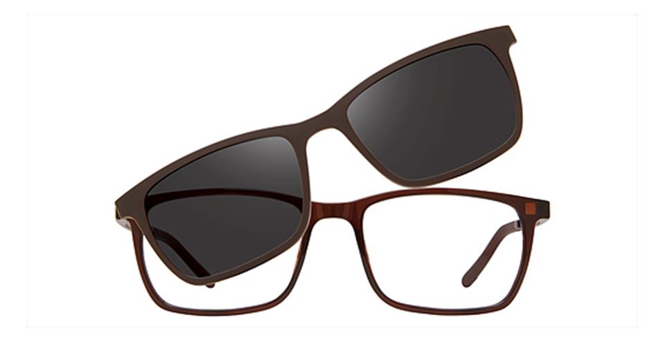 Vivid 6017 Matt Brown Optical frame for prescription eyeglasses or blue light glasses