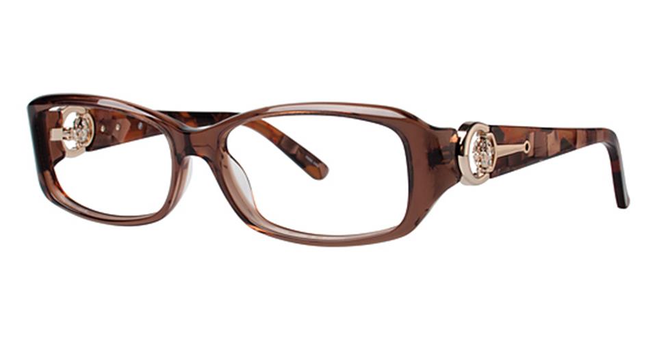 Vivid Boutique 4028 Brown/Brown Marble optical frame for prescription eyeglasses or blue light glasses