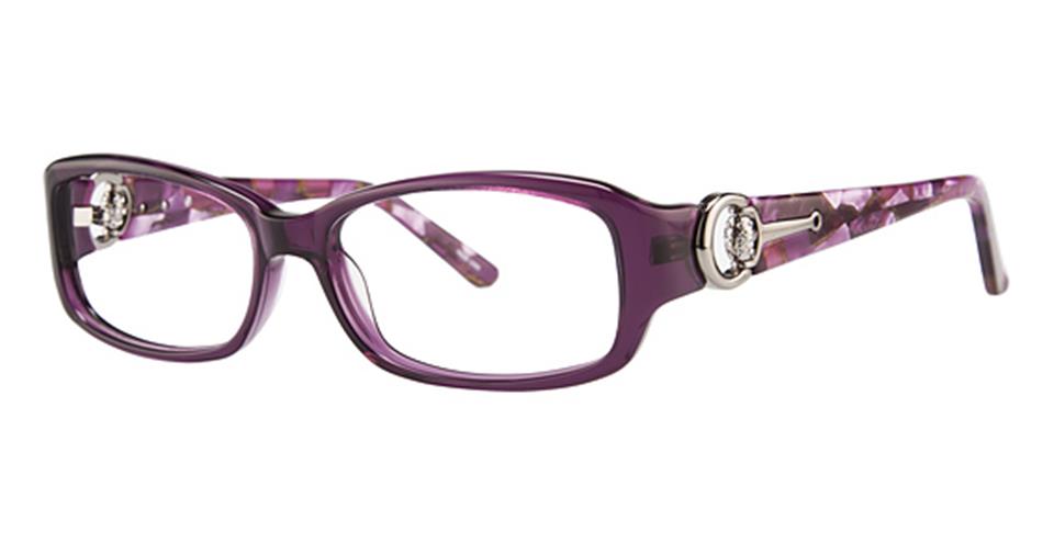 Vivid Boutique 4028 Purple/Purple Marble optical frame for prescription eyeglasses or blue light glasses