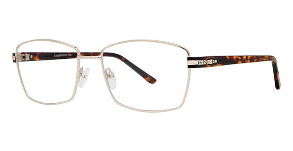 Vivid Expressions 1129 Gold/Black frame for prescription eyeglasses or blue light glasses