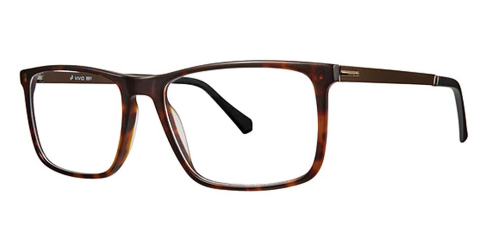 Vivid 891 Matt Demi Amber Optical frame for prescription eyeglasses or blue light glasses