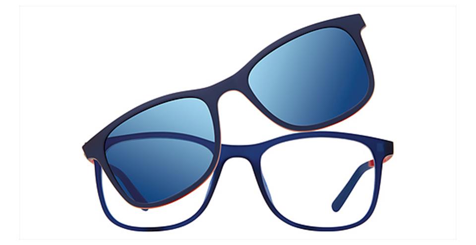 Vivid 6016 Matt Blue/With Red Temples Optical frame for prescription eyeglasses or blue light glasses
