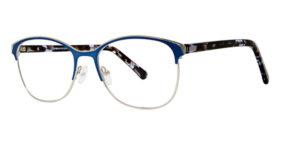 Vivid Expressions 1128 Blue frame for prescription eyeglasses or blue light glasses