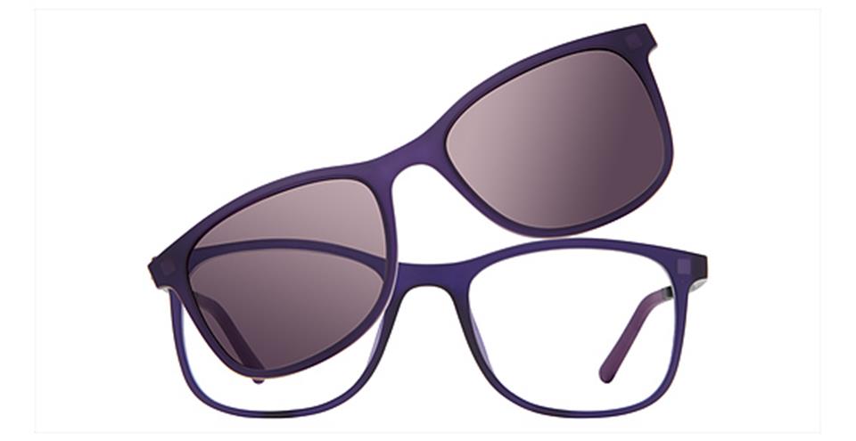 Vivid 6016 Matt Purple/With Blue Temples Optical frame for prescription eyeglasses or blue light glasses