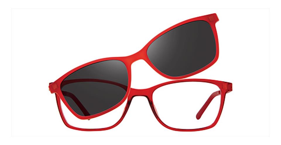 Vivid 6015 Crystal Red Optical frame for prescription eyeglasses or blue light glasses
