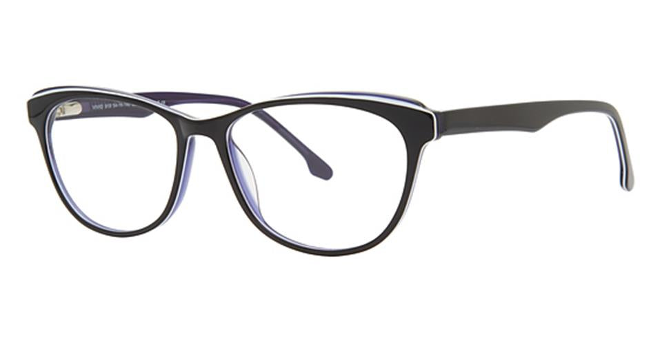 Vivid 919 Black/Purple Optical frame for prescription eyeglasses or blue light glasses