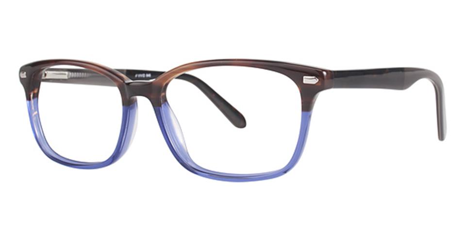 Vivid 846 Demi Brown/Blue Gradient Optical frame for prescription eyeglasses or blue light glasses
