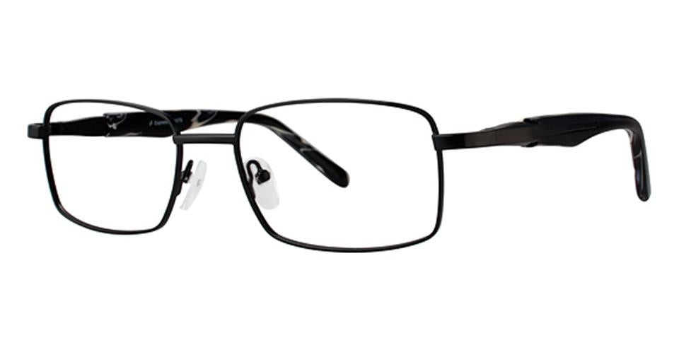 Vivid Expressions 1079 Black/Black Marble optical frame for prescription eyeglasses or blue light glasses