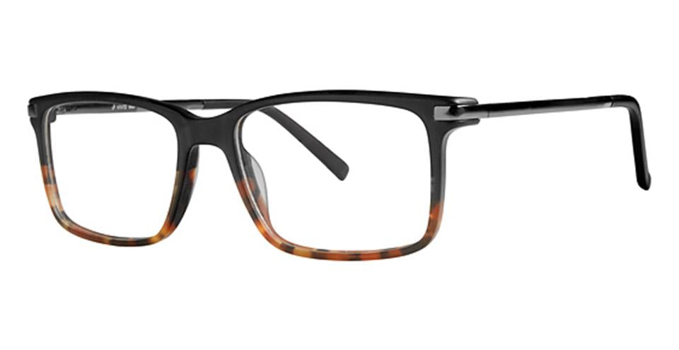Vivid 888 Black/Demi Amber Optical frame for prescription eyeglasses or blue light glasses