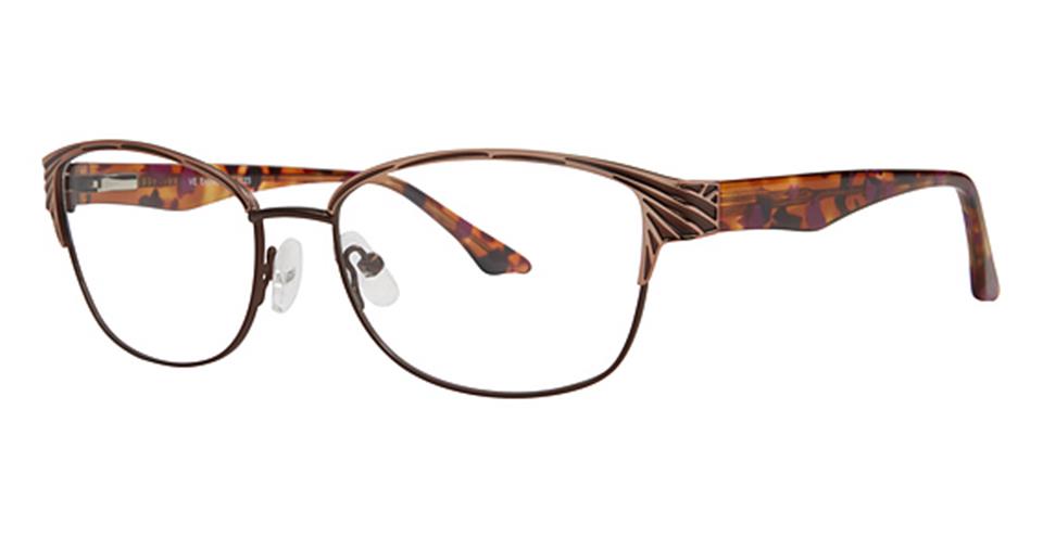 Vivid Expressions 1123 Brown Optical frame for prescription eyeglasses or blue light glasses