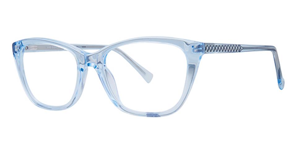 Vivid 886 Shiny Crystal Light Blue Optical frame for prescription eyeglasses or blue light glasses