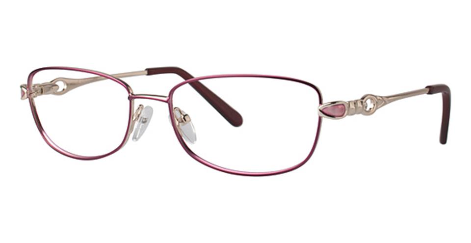 Vivid Expressions 1114 Wine/Gold optical frame for prescription eyeglasses or blue light glasses