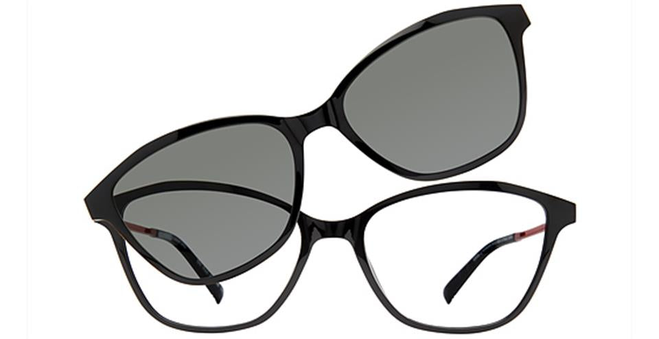 Vivid 6028 Shiny Black/Red Optical frame for prescription eyeglasses or blue light glasses
