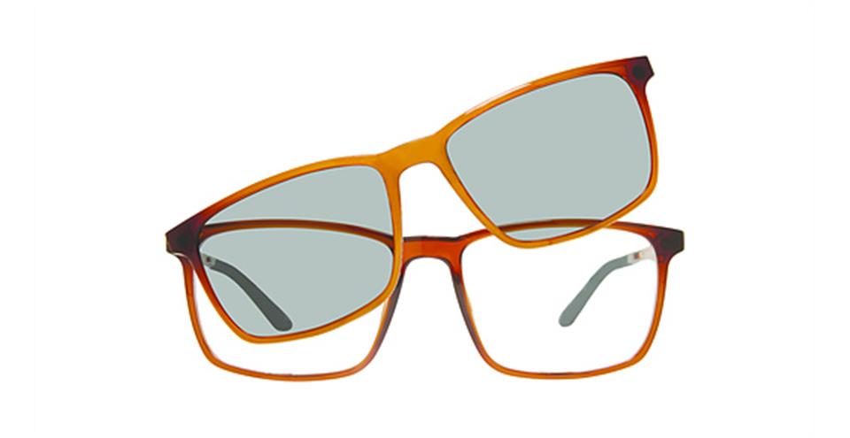 Vivid 6027 Shiny Crystal Brown Optical frame for prescription eyeglasses or blue light glasses