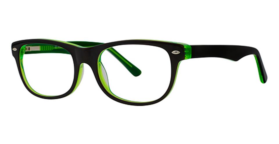 Vivid 873 Black/Green Optical frame for prescription eyeglasses or blue light glasses