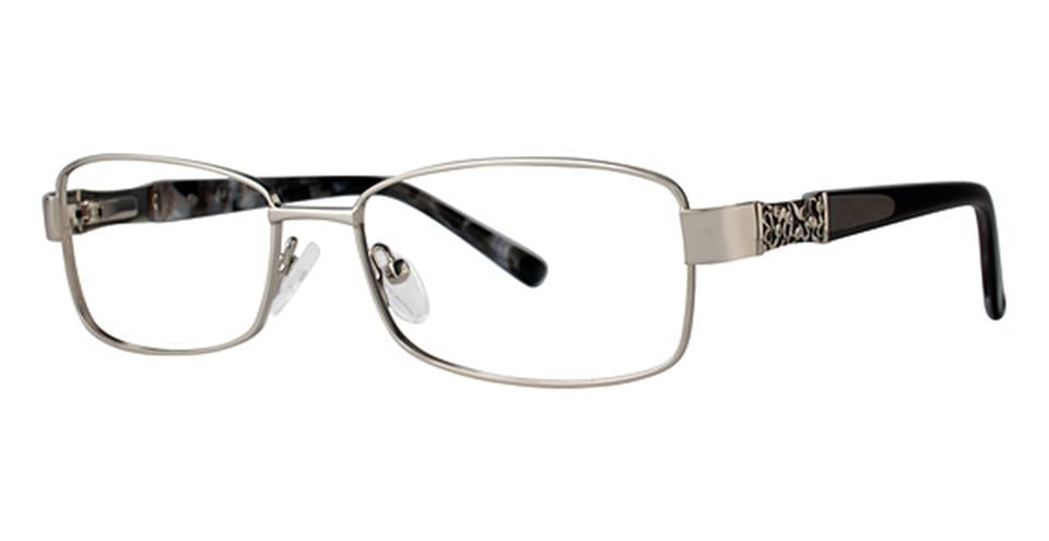 Vivid Expressions 1115 Silver/Grey Marble/Black optical frame for prescription eyeglasses or blue light glasses