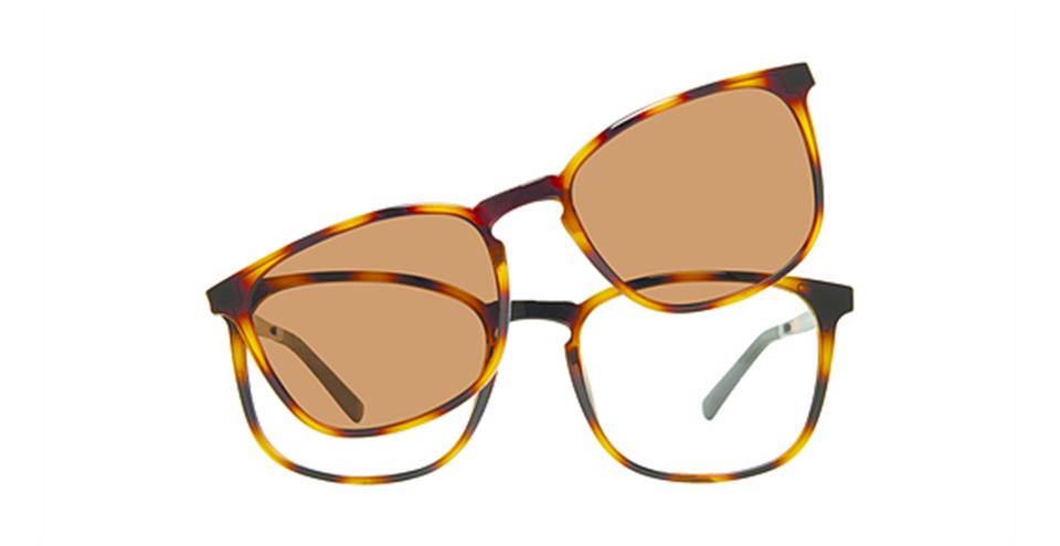 Vivid 6024 Shiny Demi Brown Optical frame for prescription eyeglasses or blue light glasses