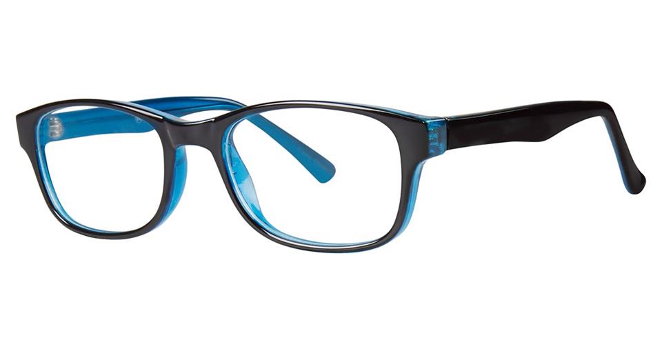 Blue Light Block Eyeglasses - SOHO 0128 Black Blue