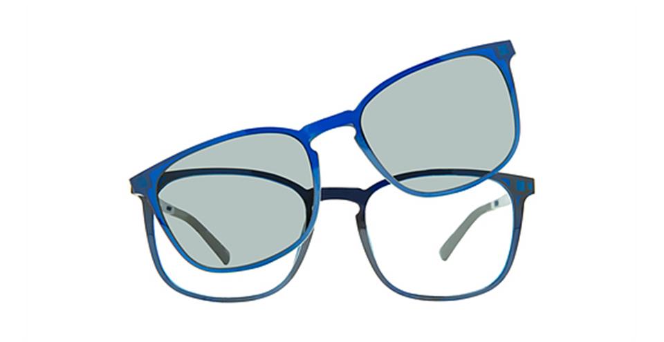 Vivid 6024 Shiny Demi Blue Optical frame for prescription eyeglasses or blue light glasses