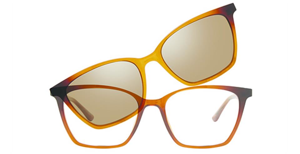 Vivid 6023 Shiny Brown Optical frame for prescription eyeglasses or blue light glasses