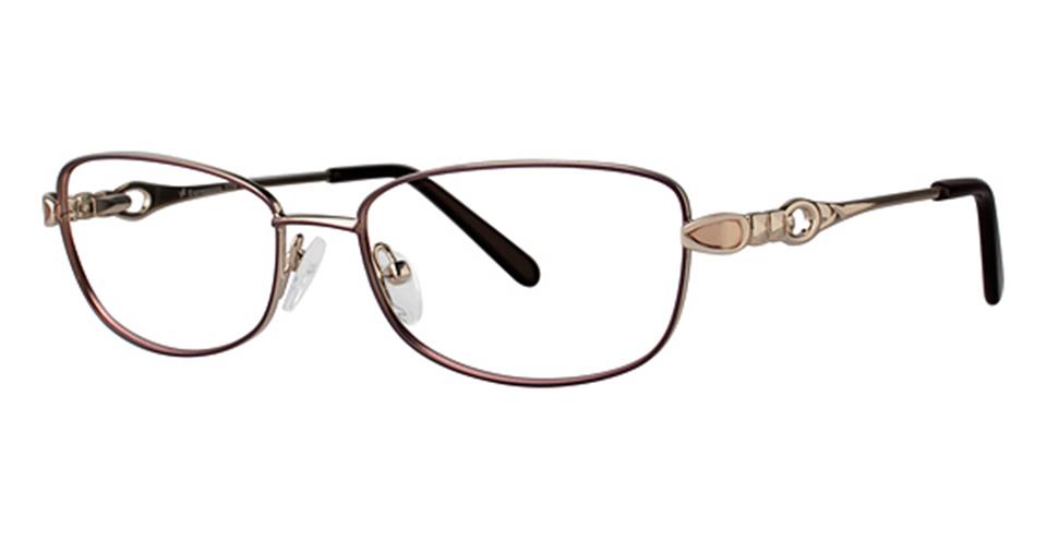 Vivid Expressions 1114 Brown/Gold optical frame for prescription eyeglasses or blue light glasses