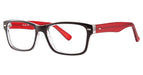 SOHO 1014 Black Crystal with Red Temples - Get Free Lenses