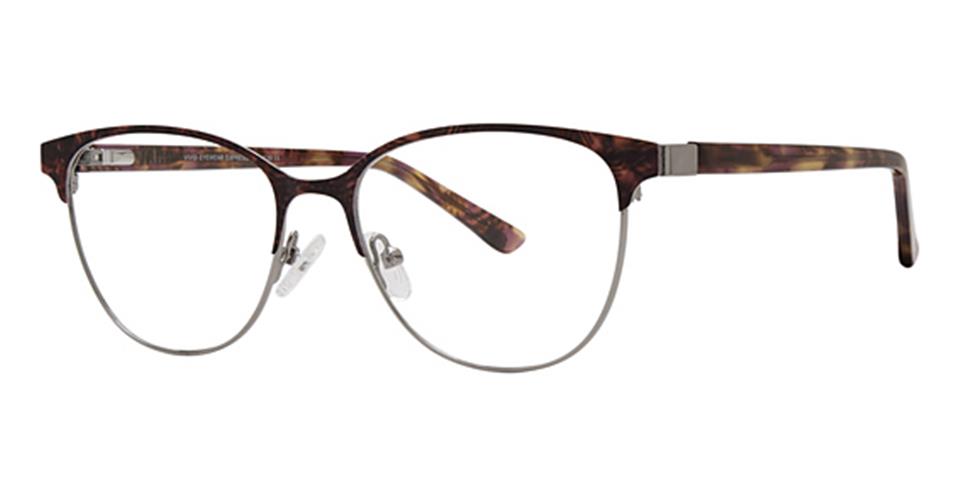 Vivid Expressions 1130 Demi Wine frame for prescription eyeglasses or blue light glasses