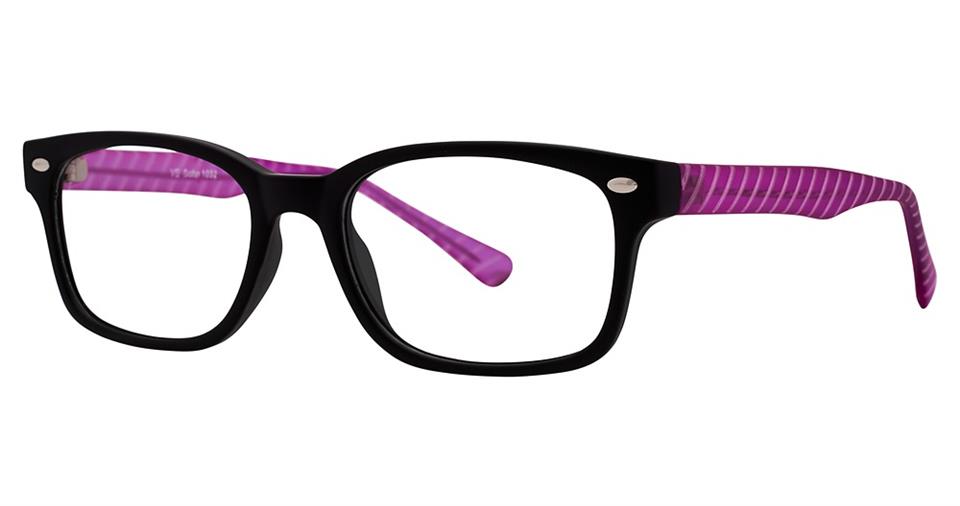 Blue Light Block Eyeglasses - SOHO 1032 Matt Black Purple