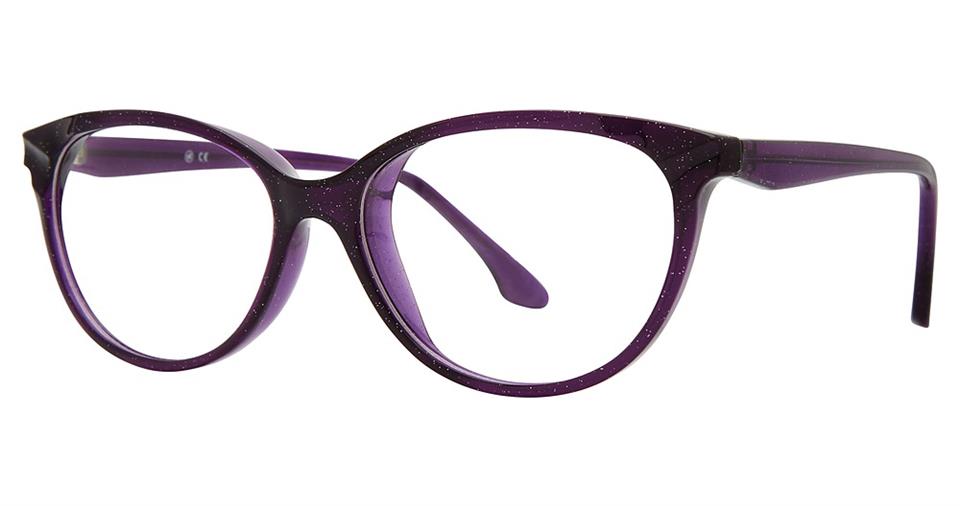Blue Light Block Eyeglasses - SOHO 1053 Purple Sparkle