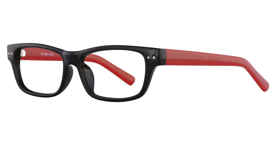 SOHO 1010 Black with Red Temples - Get Free Lenses