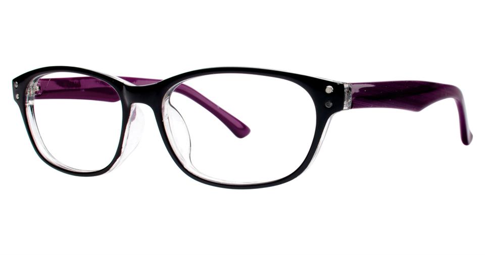 Blue Light Block Eyeglasses - SOHO 1006 Black Purple