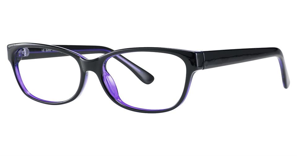 Blue Light Block Eyeglasses - SOHO 1009 Black Purple
