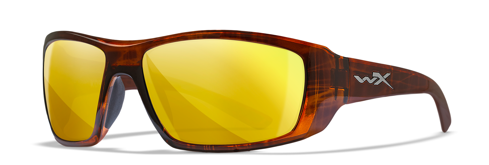 Wiley X WX Kobe Gloss Hickory Brown Polycarbonate Sunglasses