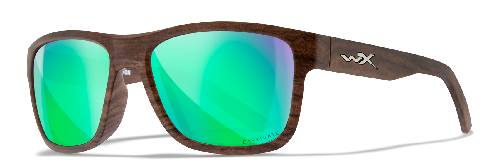 Wiley X WX Ovation Matte Woodgrain Polycarbonate Sunglasses