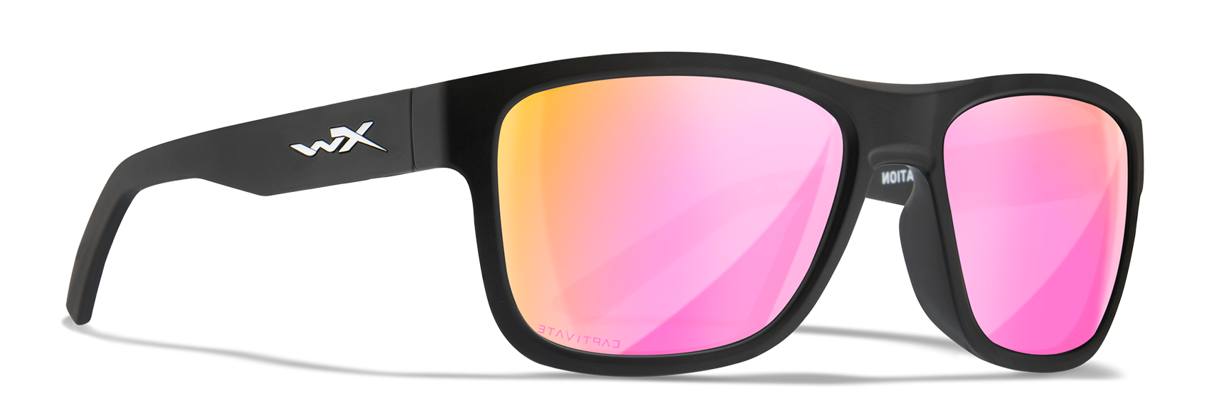 Wiley X WX Ovation Rose Gold Mirror Lens Polycarbonate Sunglasses